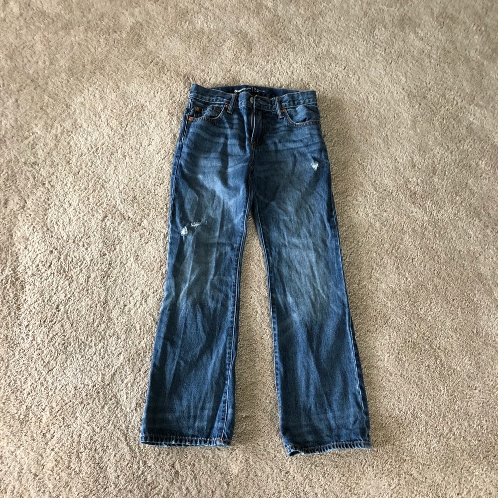 Boy Gap size 10 distressed bootcut jeans